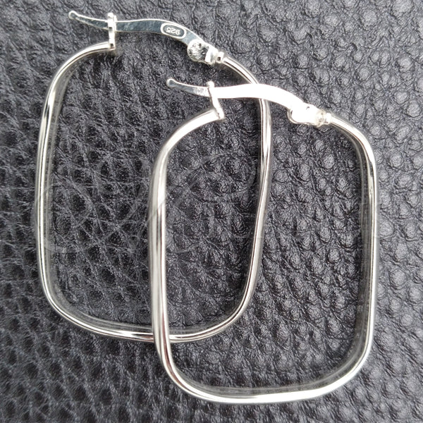 Argolla Mediana 02.389.0153.30 Plata Rodinada, Diseño de Torcido, Pulido, Tono Plateado