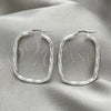 Argolla Mediana 02.389.0155.30 Plata Rodinada, Diseño de Torcido, Diamantado, Tono Plateado