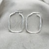 Argolla Mediana 02.389.0156.30 Plata Rodinada, Diseño de Torcido, Diamantado, Tono Plateado