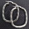 Argolla Mediana 02.389.0159.30 Plata Rodinada, Diseño de Torcido, Diamantado, Tono Plateado