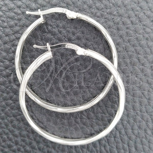 Argolla Mediana 02.389.0168.30 Plata Rodinada, Diseño de Torcido, Diamantado, Tono Plateado