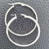 Argolla Mediana 02.389.0168.30 Plata Rodinada, Diseño de Torcido, Diamantado, Tono Plateado