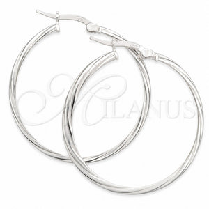 Argolla Mediana 02.389.0174.30 Plata Rodinada, Diseño de Torcido, Diamantado, Tono Plateado