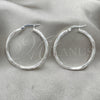 Argolla Mediana 02.389.0178.30 Plata Rodinada, Diseño de Torcido, Diamantado, Tono Plateado