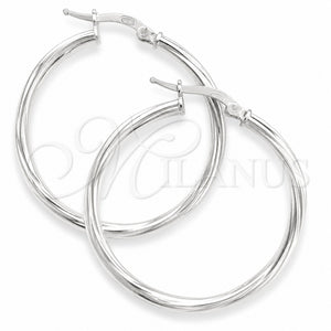 Argolla Mediana 02.389.0178.30 Plata Rodinada, Diseño de Torcido, Diamantado, Tono Plateado