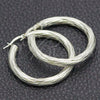 Argolla Mediana 02.389.0179.30 Plata Rodinada, Diseño de Torcido, Diamantado, Tono Plateado