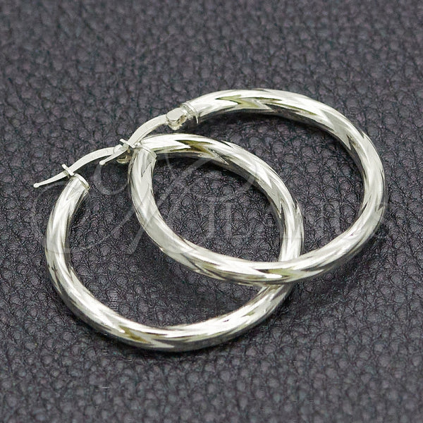 Argolla Mediana 02.389.0180.30 Plata Rodinada, Diamantado, Tono Plateado