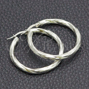 Argolla Mediana 02.389.0180.30 Plata Rodinada, Diamantado, Tono Plateado