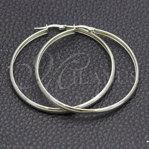 Argolla Grande 02.389.0183.50 Plata Rodinada, Pulido, Tono Plateado