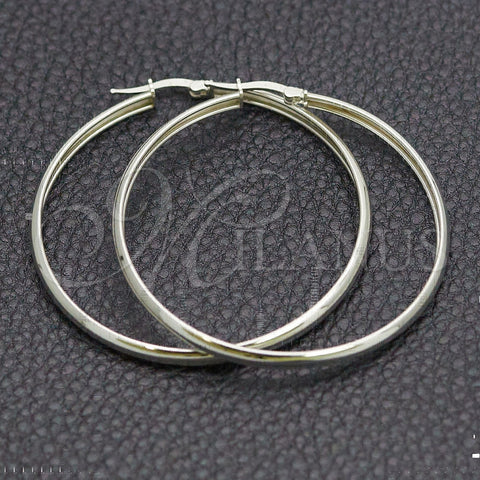 Argolla Grande 02.389.0183.50 Plata Rodinada, Pulido, Tono Plateado