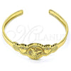 Aro Individual 07.253.0022 Oro Laminado, Diseño de Corazón, Diamantado, Tono Dorado (05 MM Thickness, One size fits all)