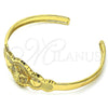 Aro Individual 07.253.0022 Oro Laminado, Diseño de Corazón, Diamantado, Tono Dorado (05 MM Thickness, One size fits all)