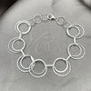 Pulsera Elegante 03.392.0006.07 Plata Rodinada, Pulido, Tono Plateado (Grosor 17 MM, 7 Pulgadas de Largo)