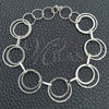 Pulsera Elegante 03.392.0006.07 Plata Rodinada, Pulido, Tono Plateado (Grosor 17 MM, 7 Pulgadas de Largo)