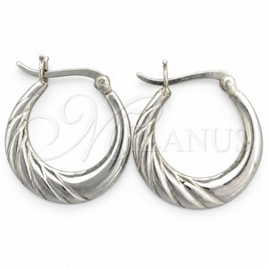 Argolla Pequeña 02.393.0002.20 Plata Rodinada, Pulido, Tono Plateado