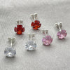 Arete Dormilona 02.394.0001 Plata Rodinada, con Zirconia Cubica Blanca, Pulido, Tono Plateado