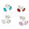 Arete Dormilona 02.394.0001 Plata Rodinada, con Zirconia Cubica Blanca, Pulido, Tono Plateado