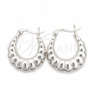 Argolla Pequeña 02.393.0006.20 Plata Rodinada, Pulido, Tono Plateado