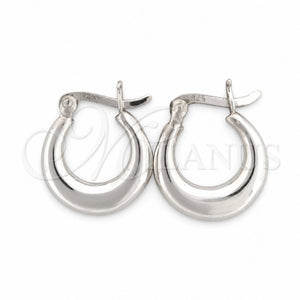 Argolla Pequeña 02.393.0008.15 Plata Rodinada, Pulido, Tono Plateado