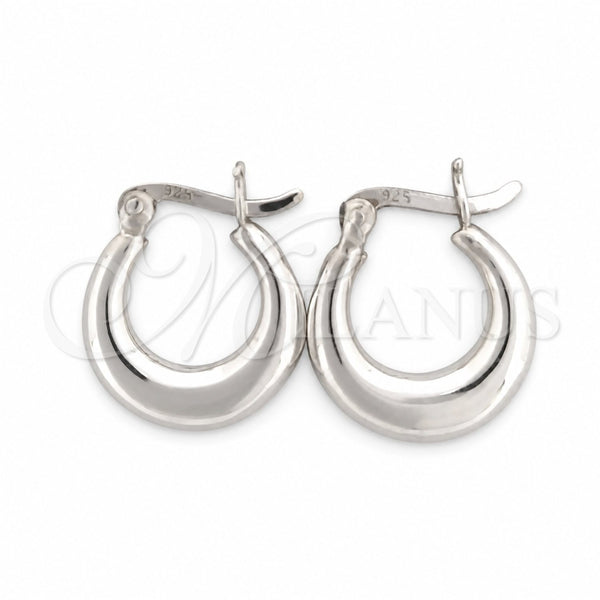 Argolla Pequeña 02.393.0008.15 Plata Rodinada, Pulido, Tono Plateado