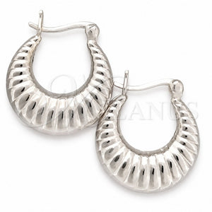 Argolla Pequeña 02.393.0009.20 Plata Rodinada, Pulido, Tono Plateado