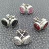 Arete Dormilona 02.394.0005 Plata Rodinada, con Zirconia Cubica Blanca, Pulido, Tono Plateado