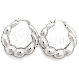 Argolla Mediana 02.393.0015.30 Plata Rodinada, Pulido, Tono Plateado