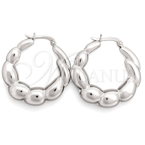 Argolla Mediana 02.393.0015.30 Plata Rodinada, Pulido, Tono Plateado