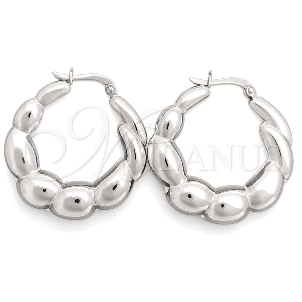 Argolla Mediana 02.393.0015.30 Plata Rodinada, Pulido, Tono Plateado