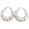 Argolla Mediana 02.393.0015.30 Plata Rodinada, Pulido, Tono Plateado