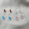 Arete Colgante 02.394.0008 Plata Rodinada, con Zirconia Cubica Blanca, Pulido, Tono Plateado