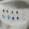 Arete Colgante 02.394.0009 Plata Rodinada, con Zirconia Cubica Blanca, Pulido, Tono Plateado