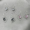 Arete Colgante 02.394.0010 Plata Rodinada, con Zirconia Cubica Blanca, Pulido, Tono Plateado