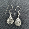 Arete Colgante 02.392.0005 Plata Rodinada, Diseño de File, Pulido, Tono Plateado