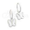 Argolla Pequeña 02.392.0009.15 Plata Rodinada, Diseño de Mariposa, Pulido, Tono Plateado