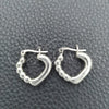 Argolla Pequeña 02.395.0004.20 Plata Rodinada, Diseño de Corazón, Pulido, Tono Plateado