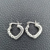 Argolla Pequeña 02.395.0004.20 Plata Rodinada, Diseño de Corazón, Pulido, Tono Plateado