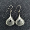 Arete Colgante 02.397.0004 Plata Rodinada, Diseño de Gota, Pulido, Tono Plateado