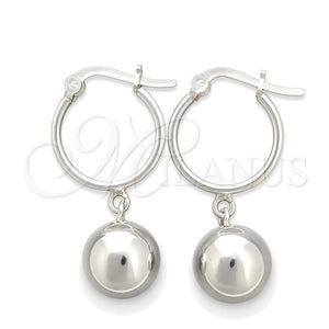 Argolla Pequeña 02.395.0005.25 Plata Rodinada, Pulido, Tono Plateado