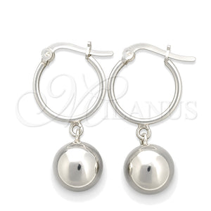Argolla Pequeña 02.395.0005.25 Plata Rodinada, Pulido, Tono Plateado