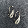 Arete Colgante 02.397.0008 Plata Rodinada, Diseño de Gota, Pulido, Tono Plateado