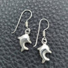 Arete Colgante 02.397.0012 Plata Rodinada, Diseño de Delfín, Pulido, Tono Plateado
