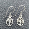 Arete Colgante 02.397.0014 Plata Rodinada, Diseño de Ãrbol, Pulido, Tono Plateado