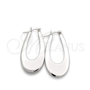 Argolla Mediana 02.395.0012.30 Plata Rodinada, Pulido, Tono Plateado