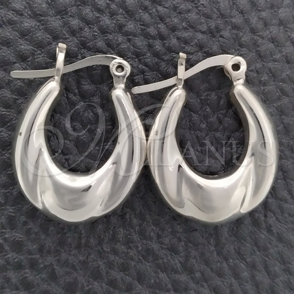 Argolla Mediana 02.395.0015.20 Plata Rodinada, Pulido, Tono Plateado