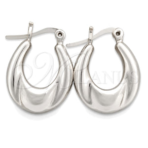 Argolla Mediana 02.395.0015.20 Plata Rodinada, Pulido, Tono Plateado
