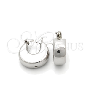 Argolla Mediana 02.395.0016.15 Plata Rodinada, Pulido, Tono Plateado