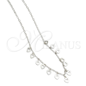 Gargantilla Elegante 04.395.0002.18 Plata Rodinada, Pulido, Tono Plateado (Grosor 03 MM, 18 Pulgadas de Largo)