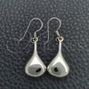 Arete Colgante 02.395.0018 Plata Rodinada, Diseño de Gota, Pulido, Tono Plateado