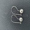 Arete Colgante 02.395.0023 Plata Rodinada, Diseño de Bola, Pulido, Tono Plateado